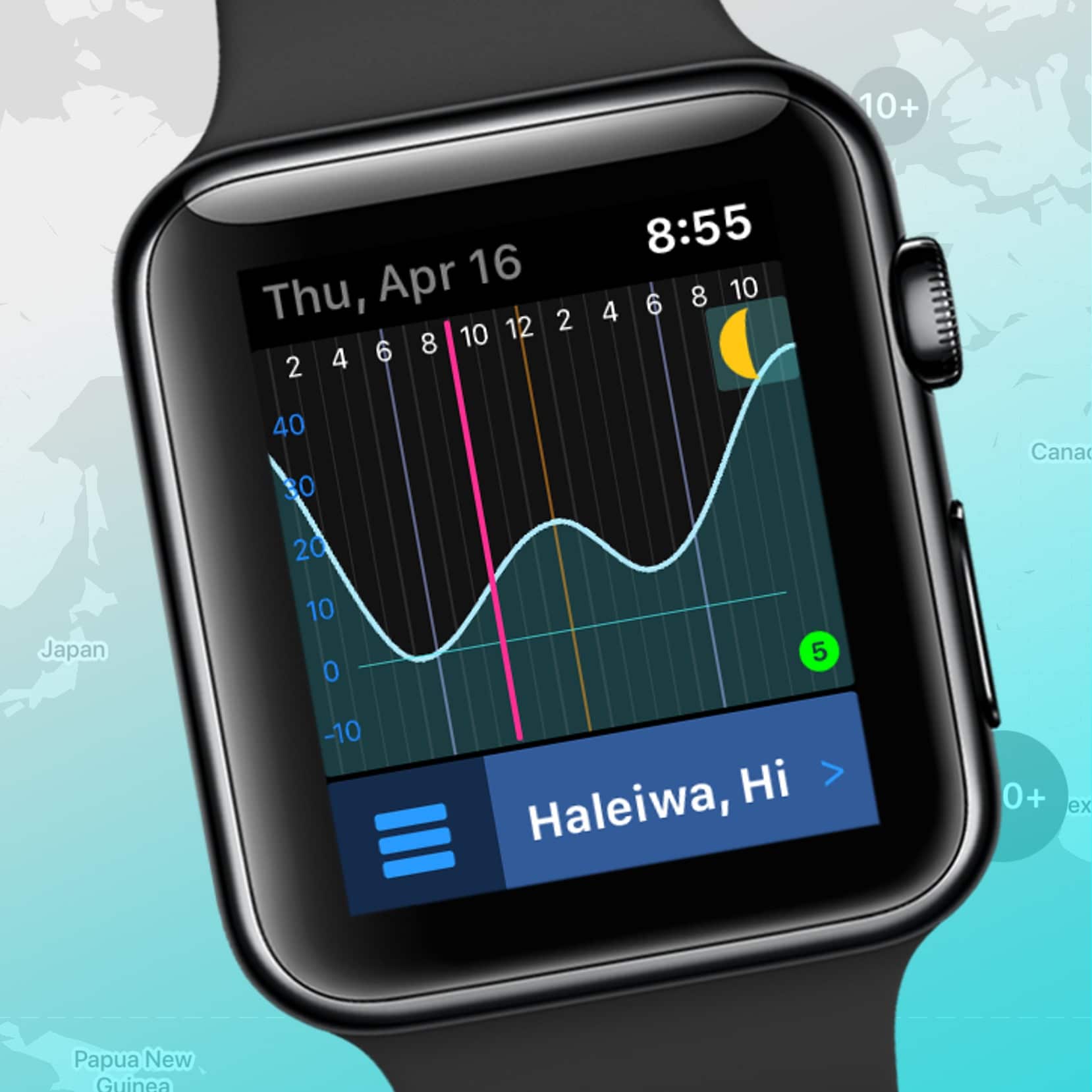 Apple Watchでタイドグラフを表示する「SurfTideWatch」は釣りやサーフィンに便利！ iPhone 研究室