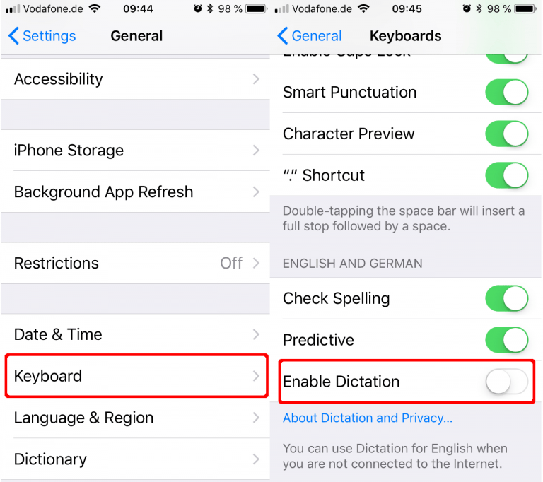 How To Enable Dictation on iPhone
