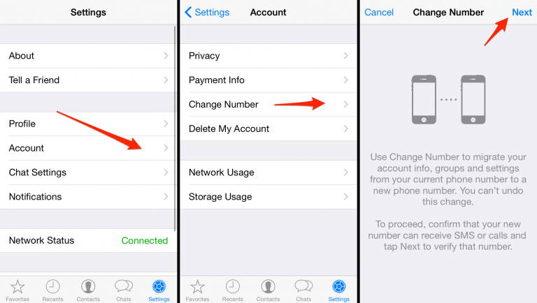 How to Change WhatsApp Phone Number on iPhone