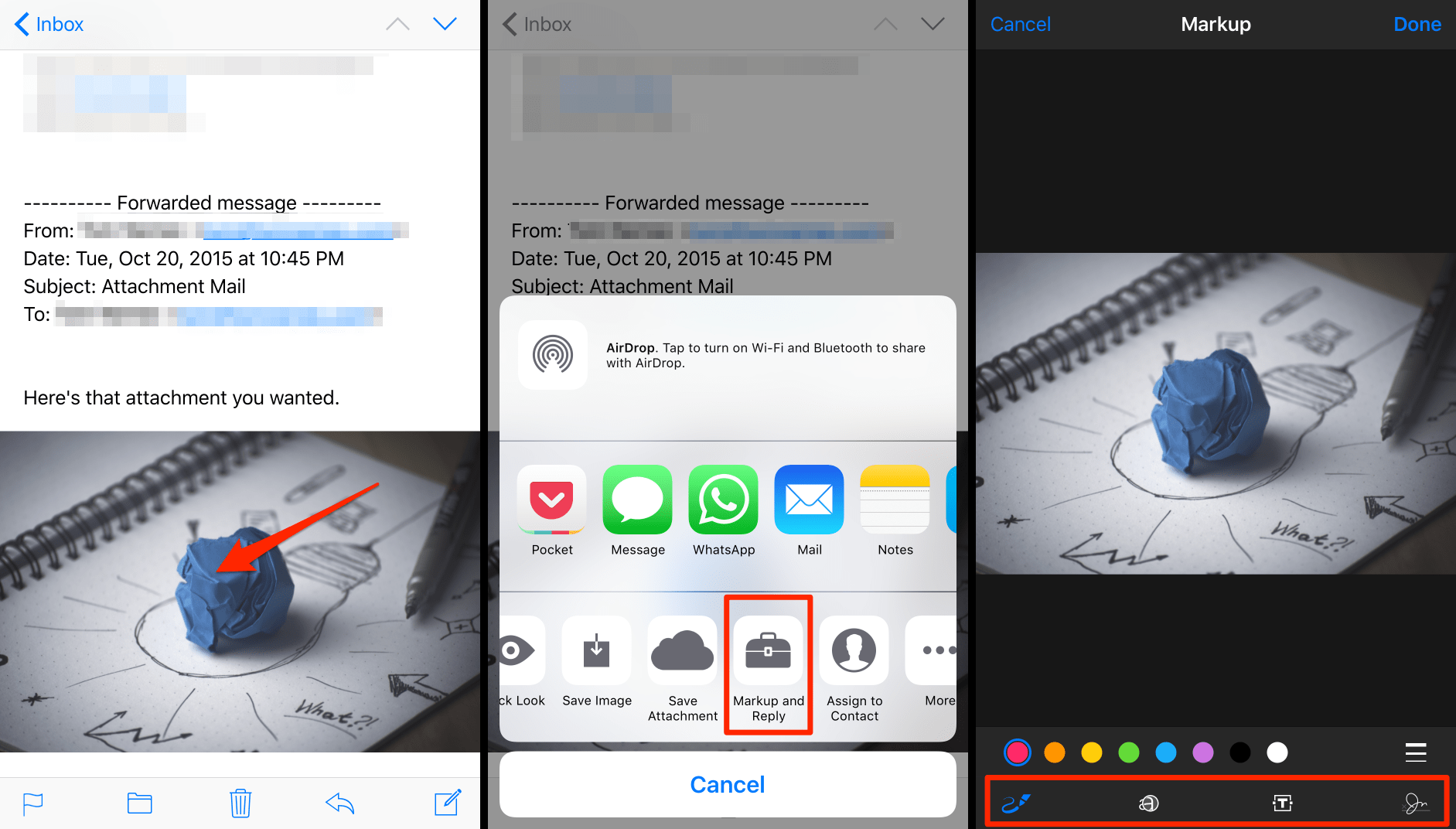 How to Edit and Markup Email Attachments on iPhone