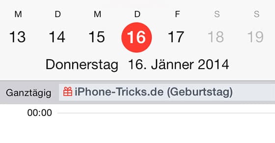 iPhone Geburtstagstserinnerung eintragen & einstellen