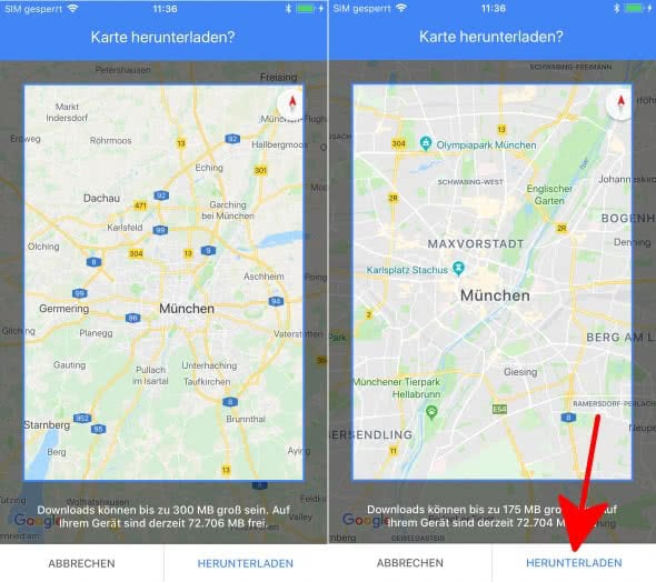 My Maps Offline Nutzen Google Maps offline Karten nutzen am iPhone so geht's!