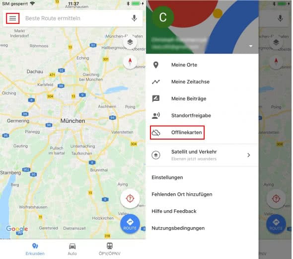 My Maps Offline Nutzen Google Maps offline Karten nutzen am iPhone so geht's!
