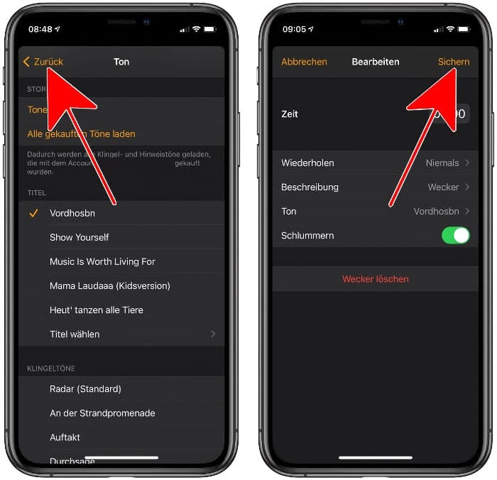 iPhone Wecker Ton ändern & individuell einstellen (auch mit Musik!)