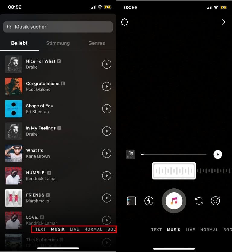 Zur Instagram Story Musik hinzufügen so geht's am iPhone!