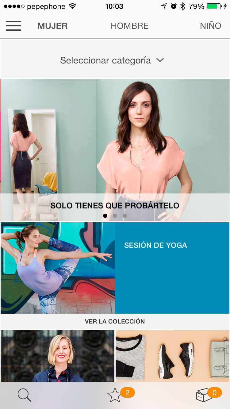 La mejor aplicación para comprar ropa y complementos iPhoneA2