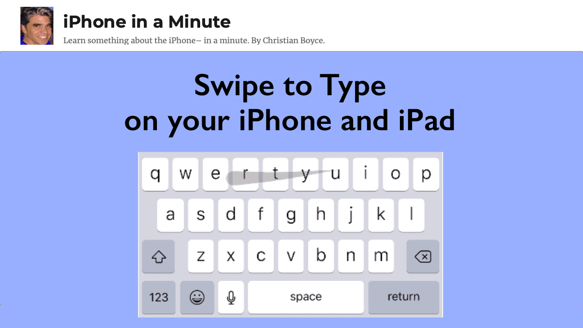 How to use Swipe to Type (or Slide to Type) in iOS 13