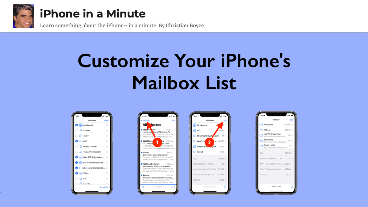 Customize Your iPhone's Mailbox List • iPhone in a Minute