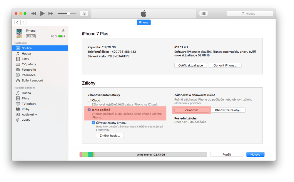 Jak Zalohovat Telefon Pres Itunes Iphonepujcovna Cz