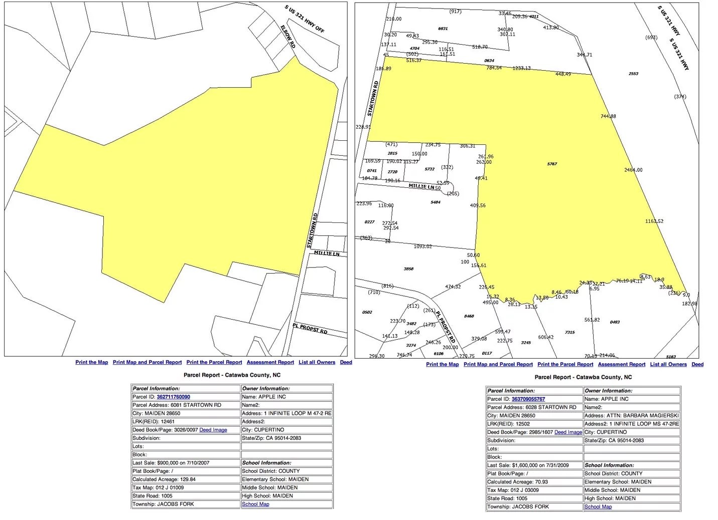 Apple Has Another 70 acres in Maiden