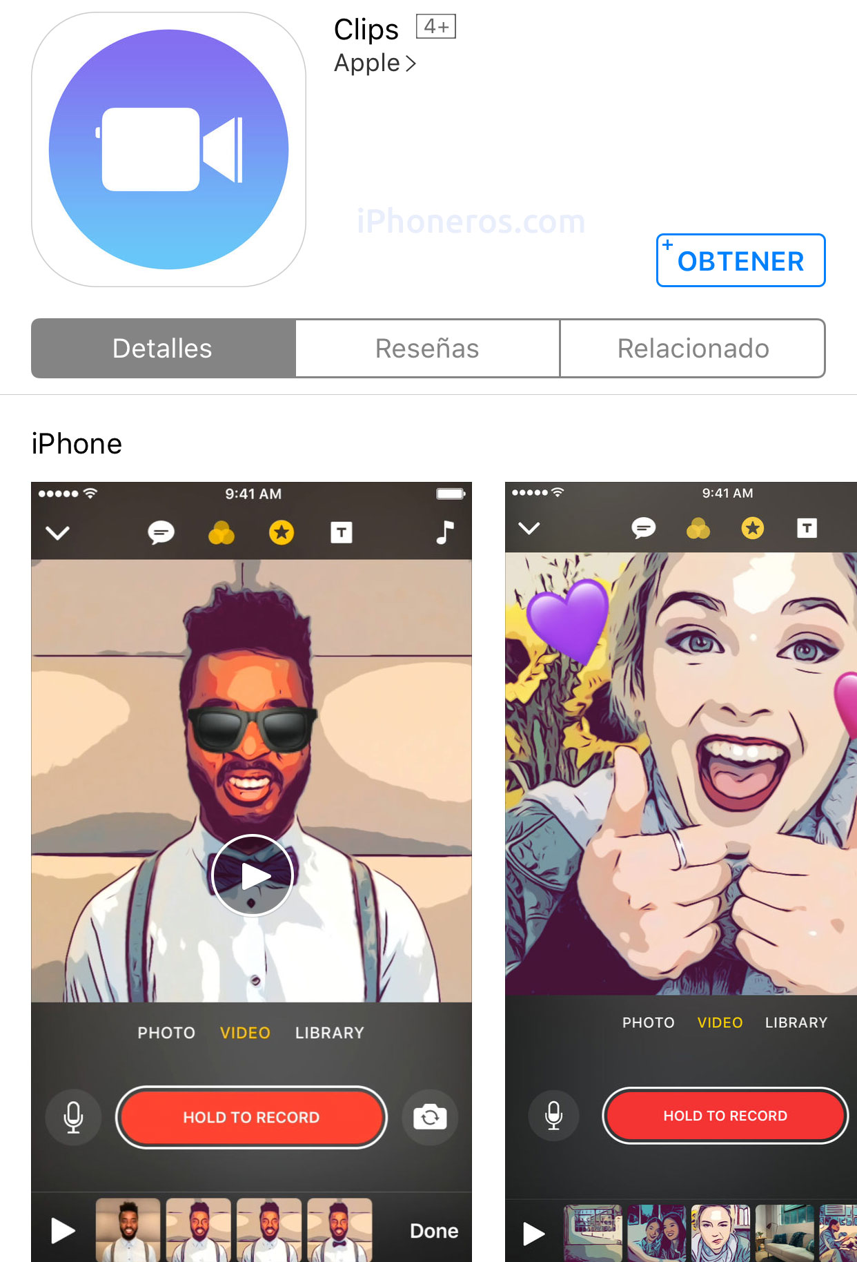 Clips, la nueva App de edición de vídeo de Apple, ya disponible iPhoneros