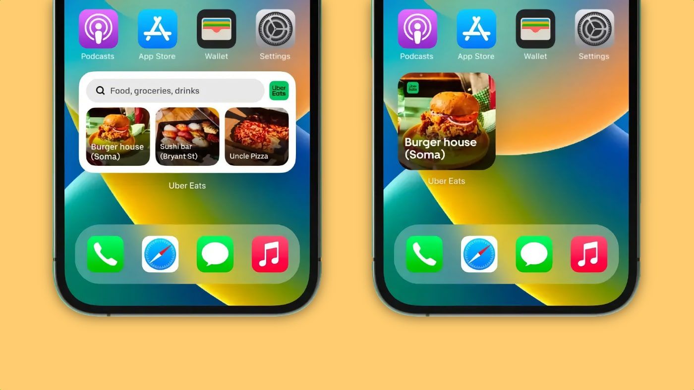 Uber Eats lance son premier widget iOS et macOS iPhoneSoft