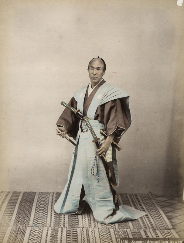 Photo Detail Sashichi Ogawa Samurai in traditional dress.