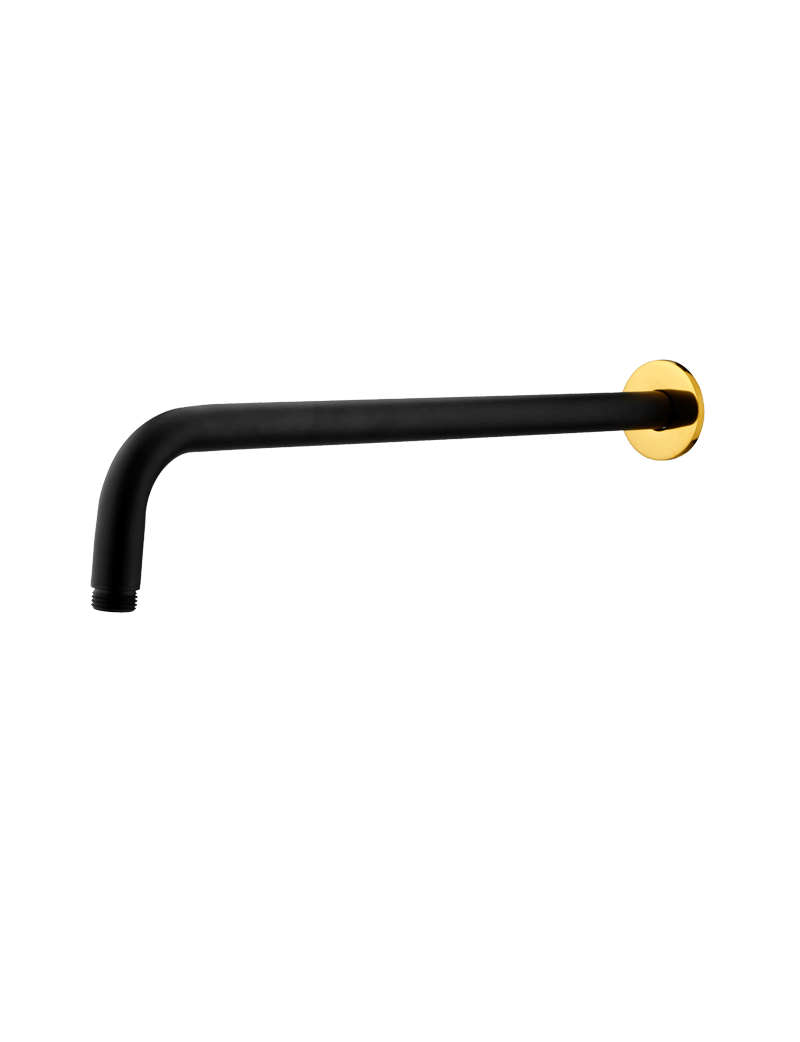 SHOWER ARM BLACK GOLD IPM