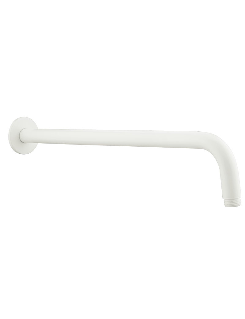 18 INCH SHOWER ARM ROUND MATT WHITE IPM