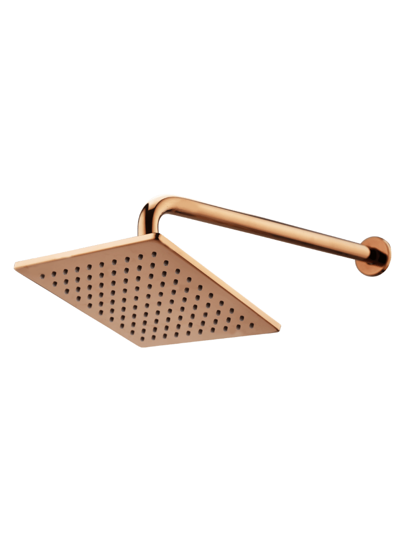 SQUARE SHOWER HEAD ROSE GOLD IPM