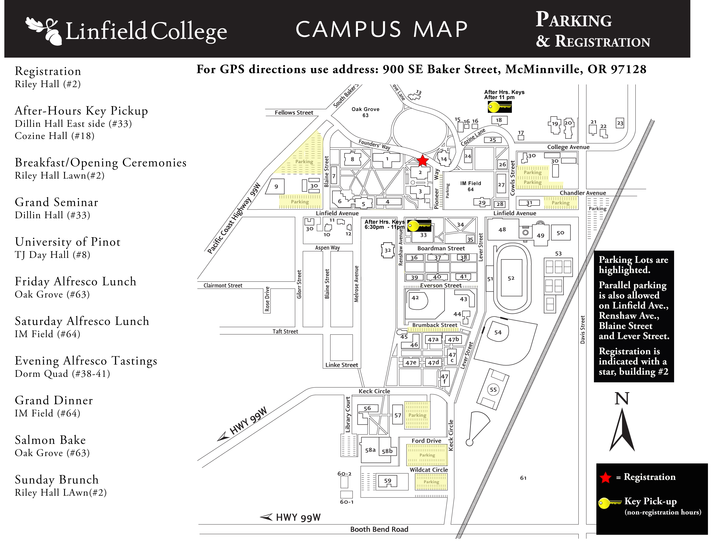Linfield College Campus Map Sahara Map