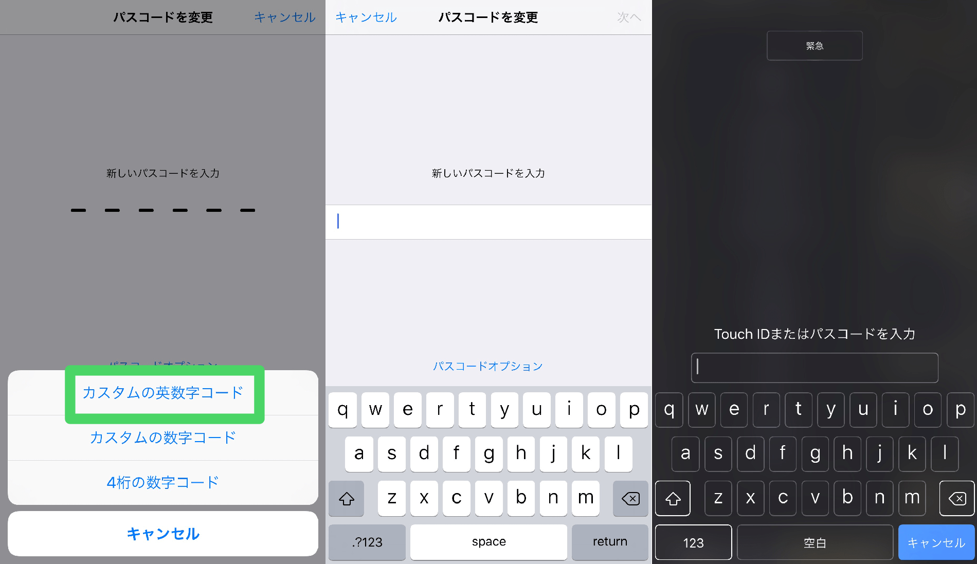iPhoneやiPadのパスコードロックを数字から英数字に変更してセキュリティを強化 iPod LOVE