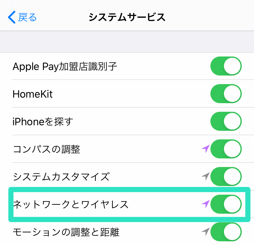 Iphone 位置 情報 システム サービス