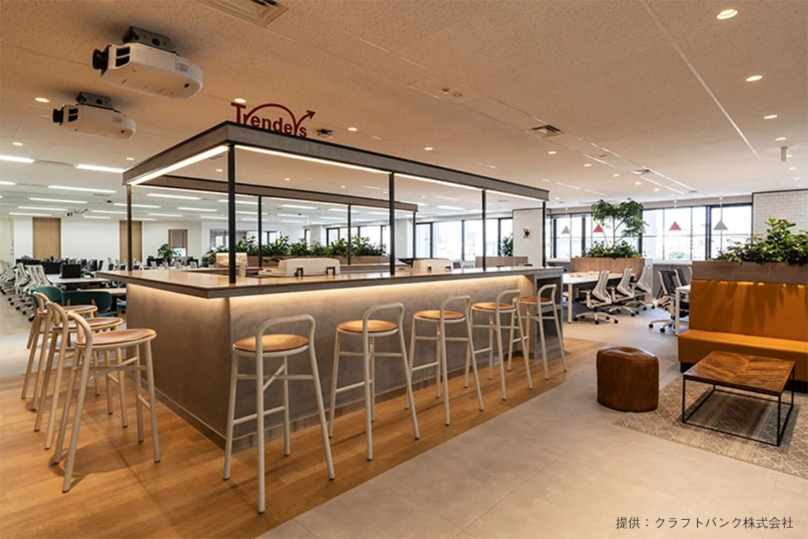 ラウンジ・バーカウンターがあるオフィス事例5選！軽い打ち合わせや休憩を実現【2024年10月最新】 ハイッテ by 株式会社IPPO
