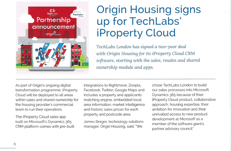 Origin Housing Case Study iProperty Cloud