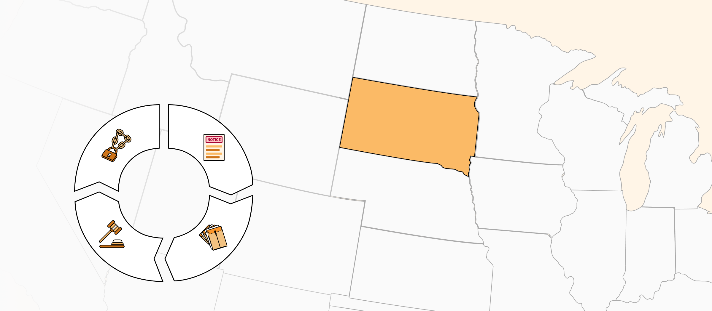 South Dakota Eviction Process (2023) Grounds, Steps & Timeline