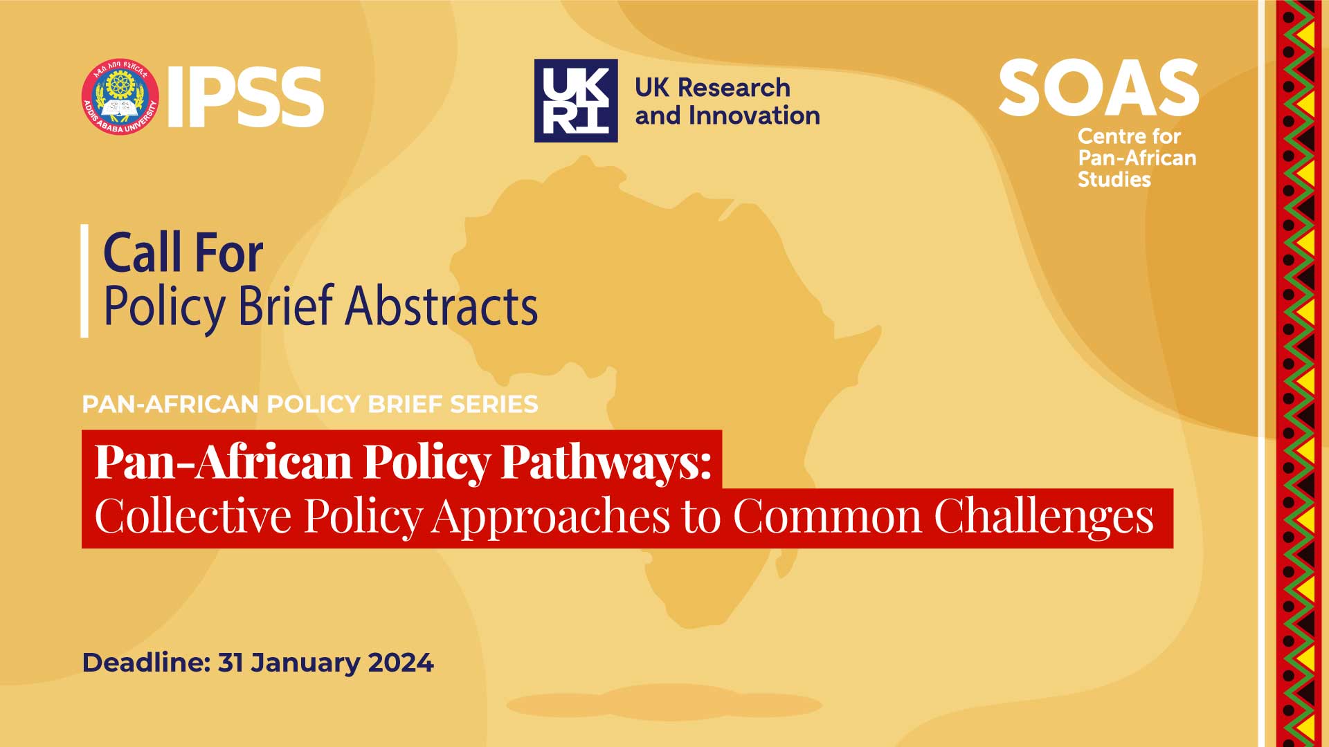 Call For Policy Brief Abstracts PanAfrican Policy Pathways