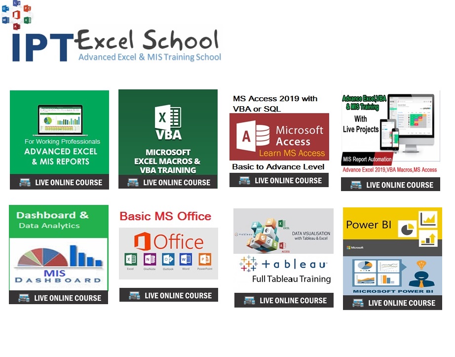 IPT Excel School Advanced excel course Advance excel learning