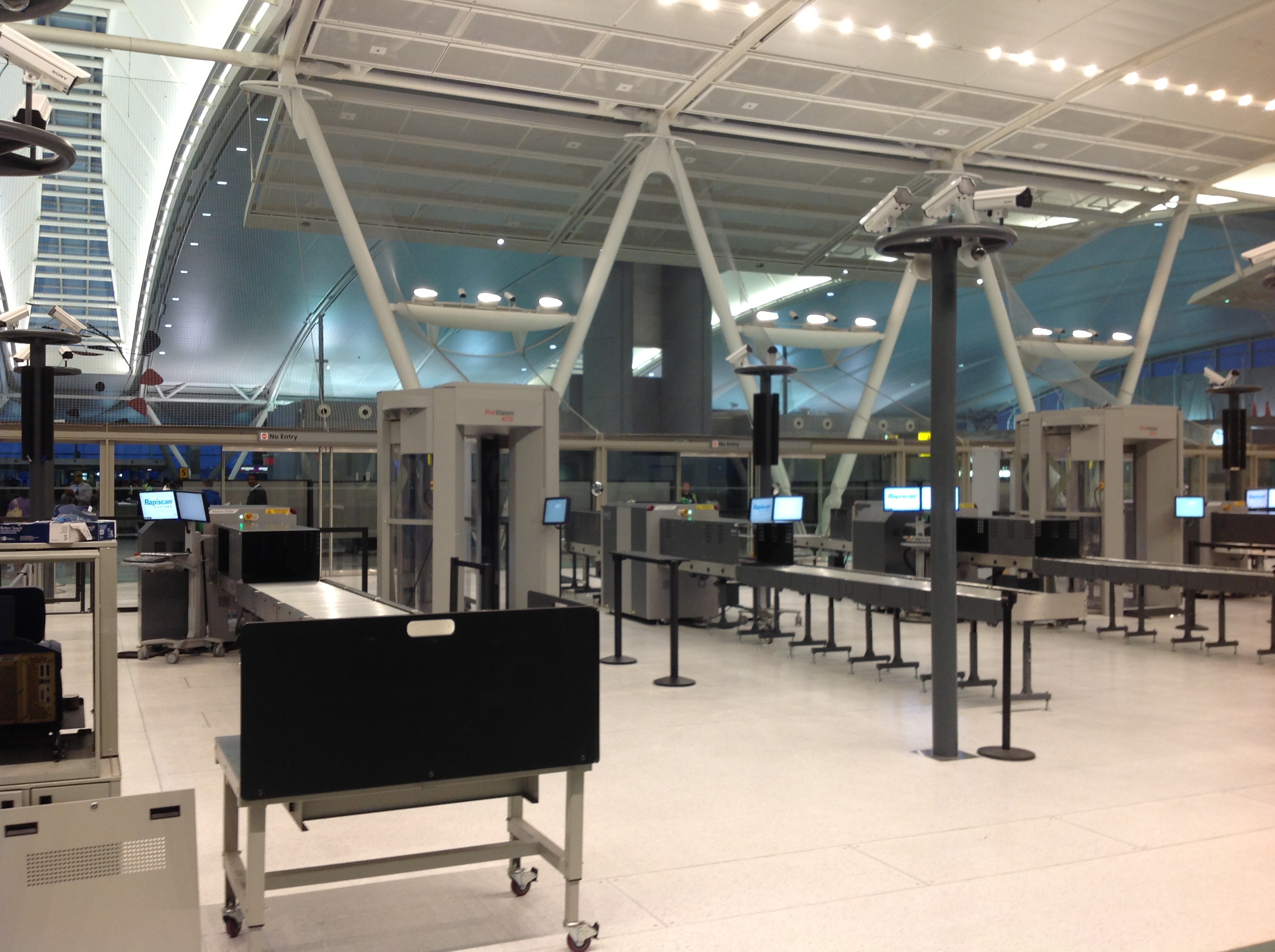 Why Does This Airport Screening Area Have 15+ Cameras?