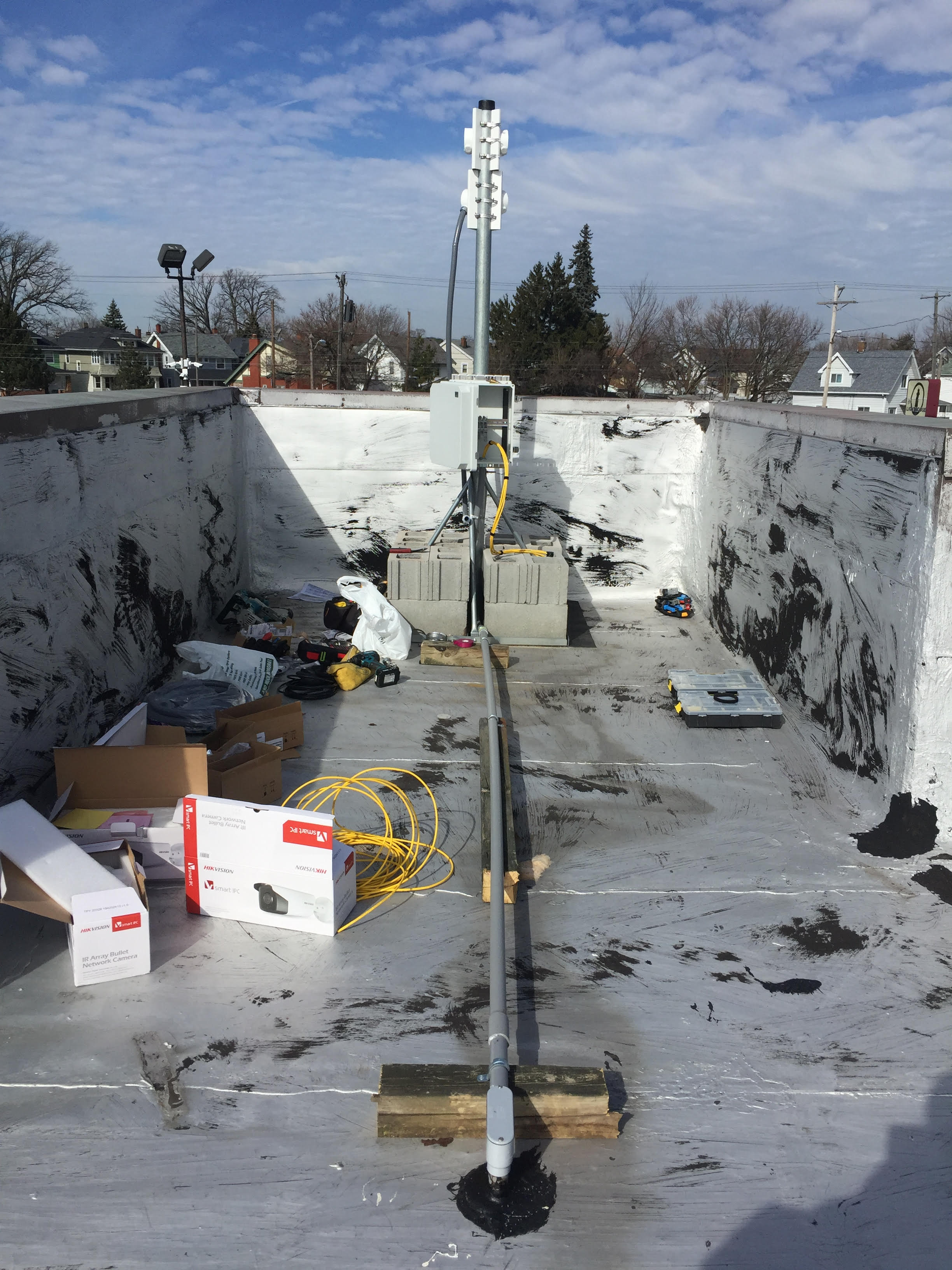 Mounting Cameras On Roof Ledge?