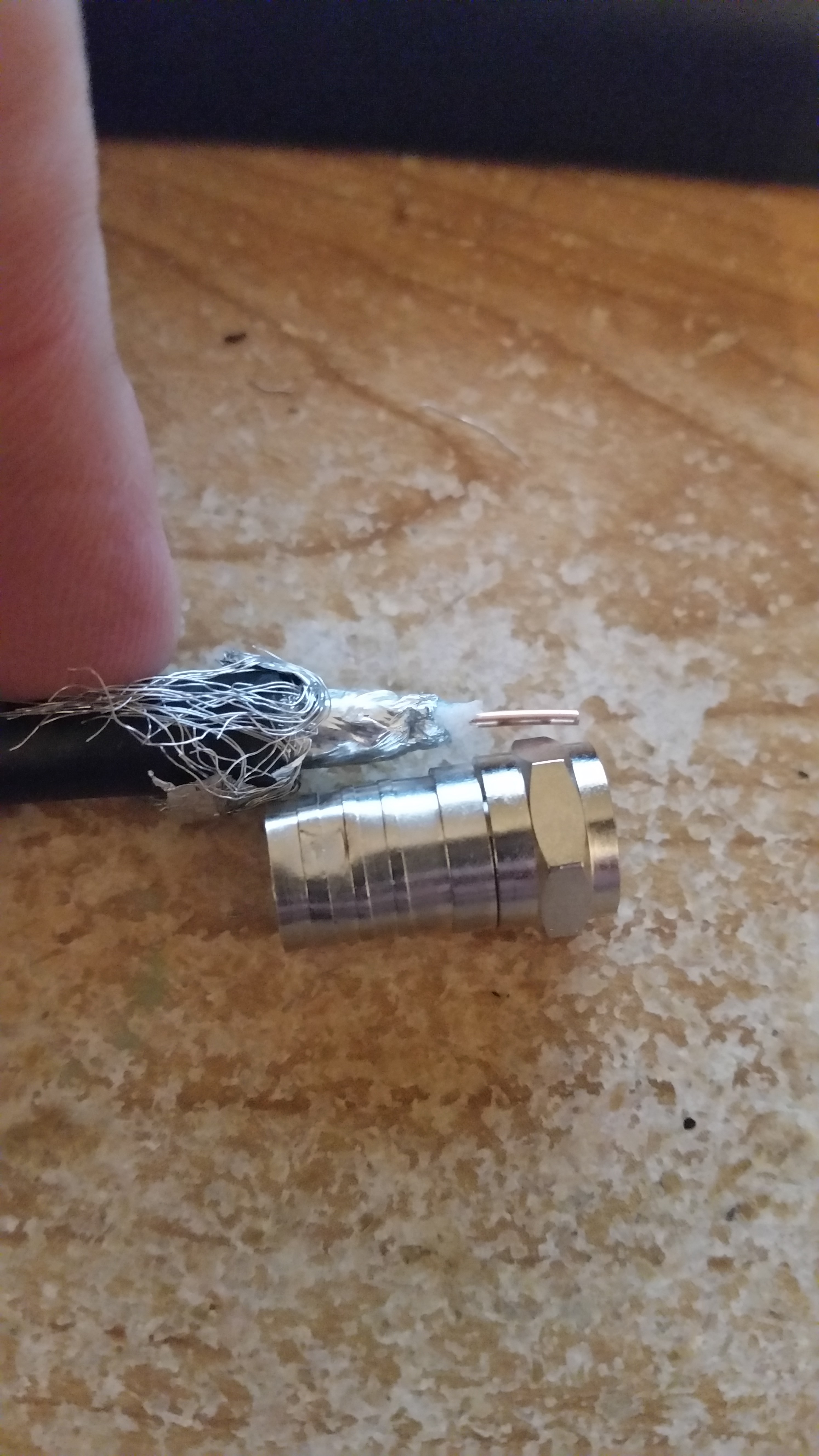 Terminating Coaxial Cable RG6 Quad With Some F Connectors?