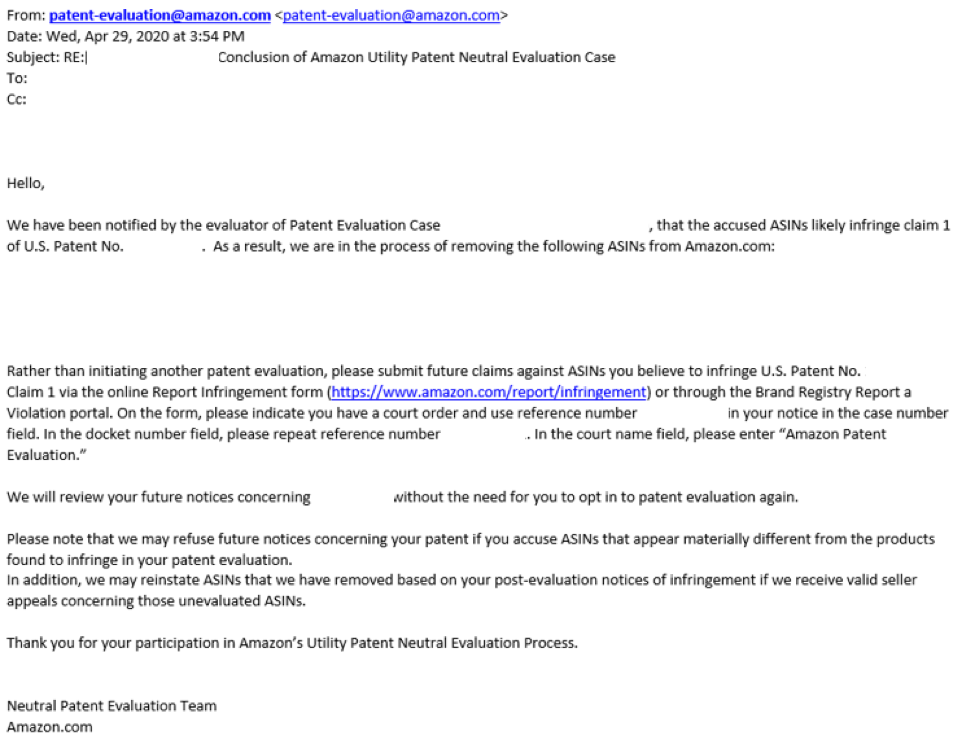 Navigating Amazon’s Neutral Patent Evaluation in Real Life Part II