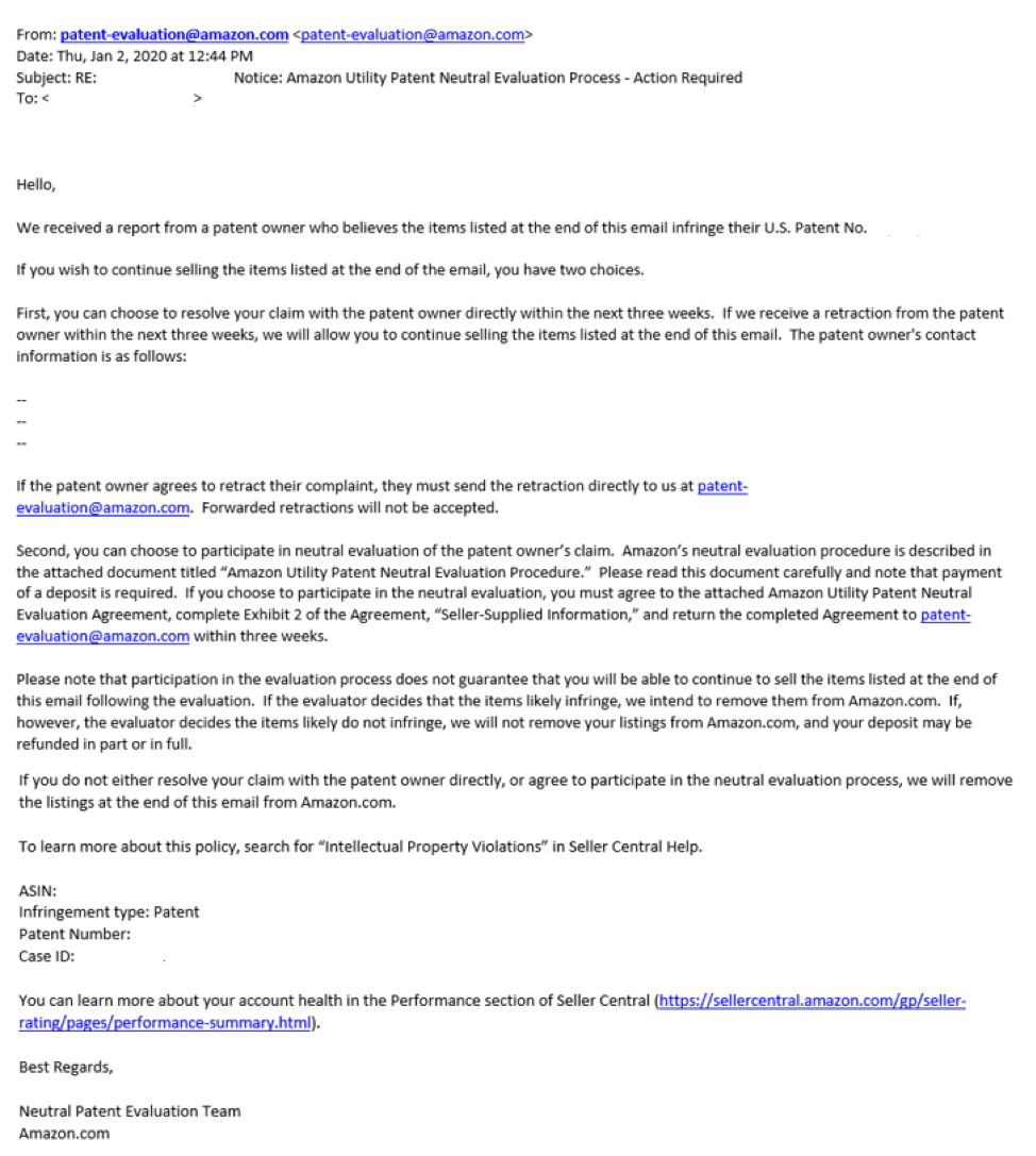 Navigating Amazon’s Neutral Patent Evaluation in Real Life Part II