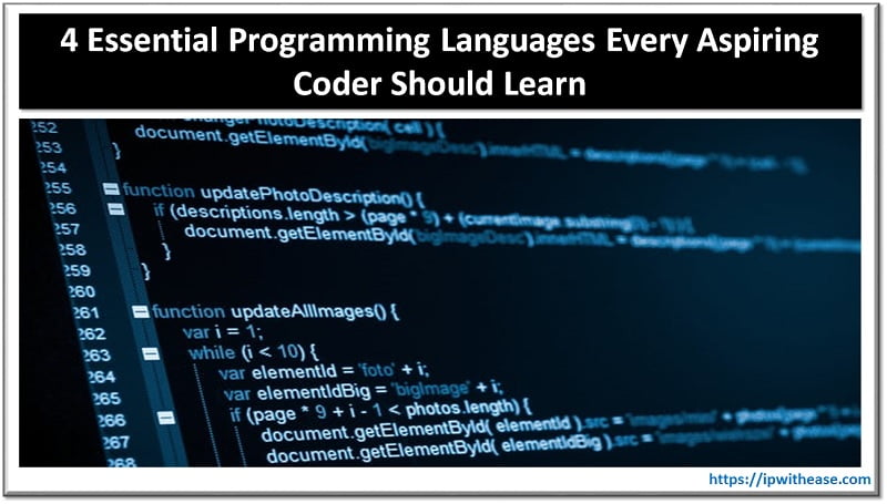 4 Essential Programming Languages Every Aspiring Coder Should Learn ...