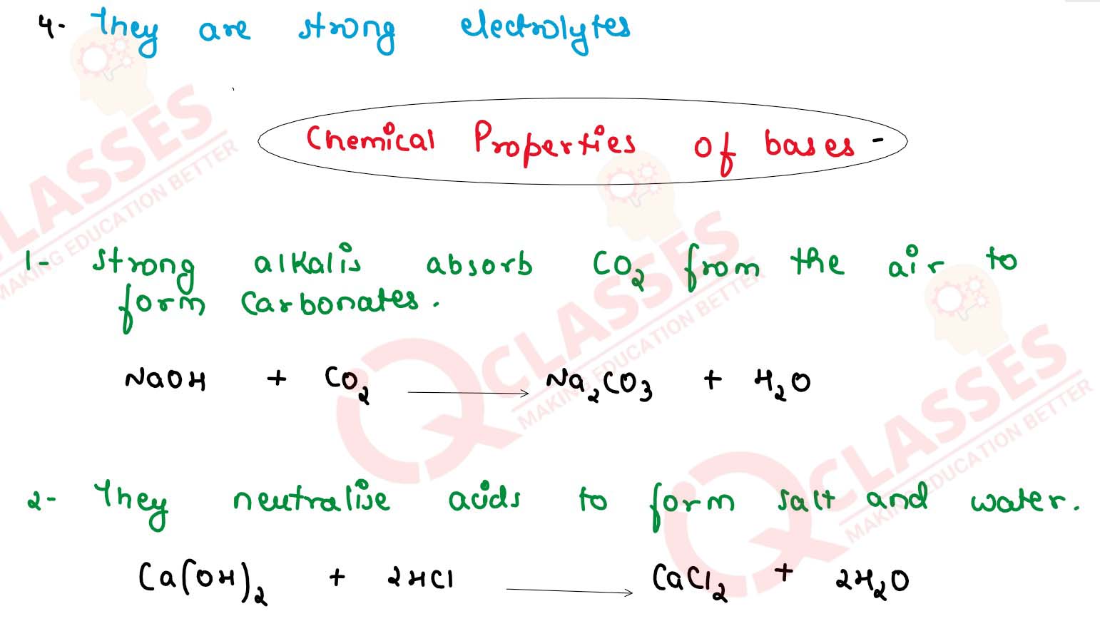 Class 10 ICSE Chemistry Important Notes Chapter Acid Bases and Salts