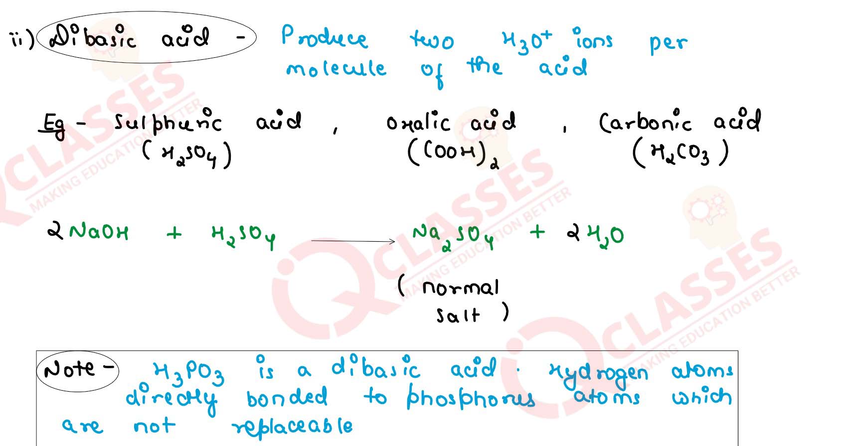 Class 10 ICSE Chemistry Important Notes Chapter Acid Bases and Salts