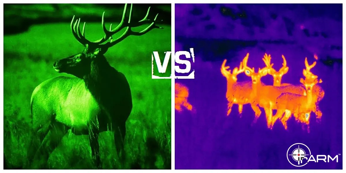 Night Vision vs Thermal Imaging in Rain irARM™
