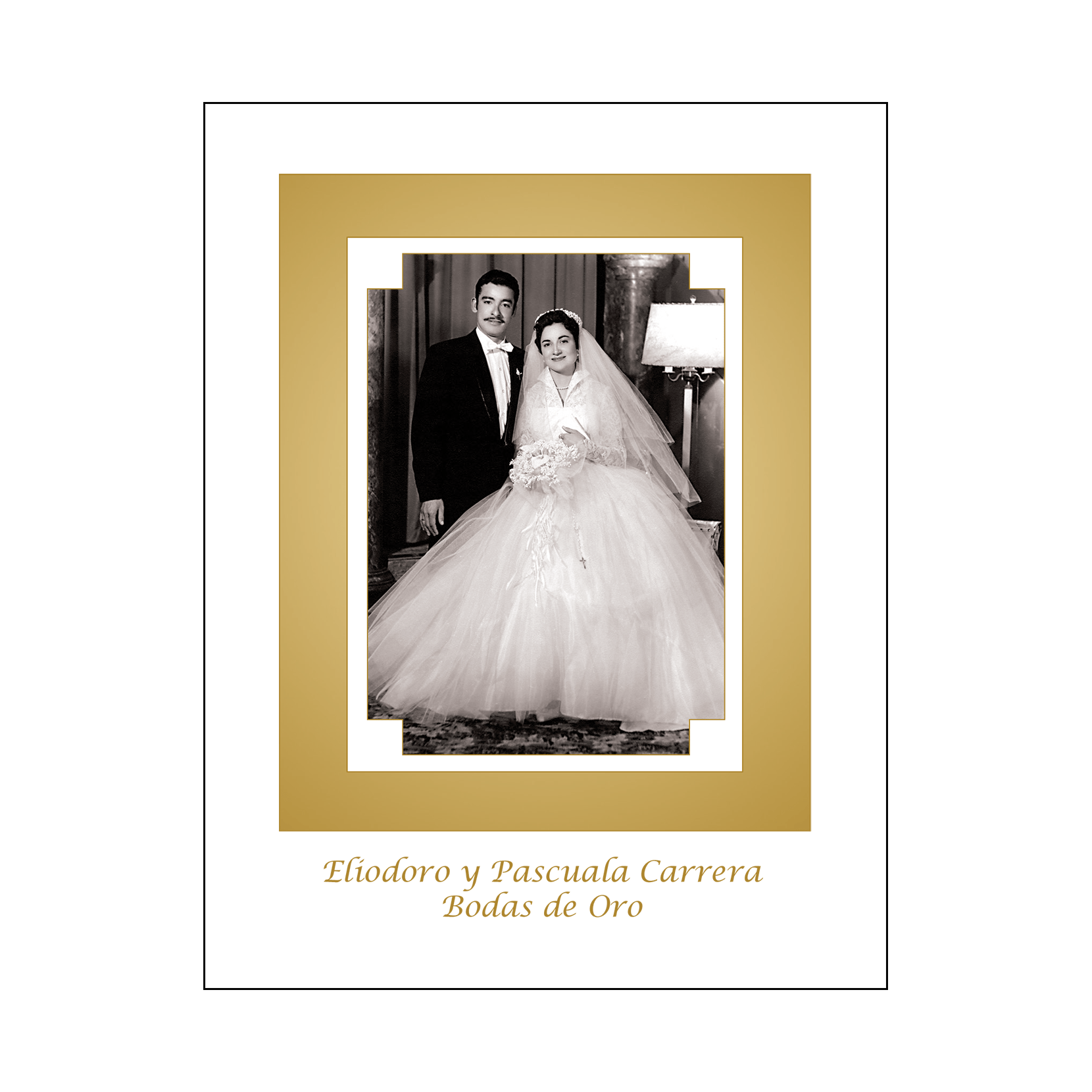 Spanish Wedding Anniversary Party Invitation, Style 1R ⋆ IPV Studio