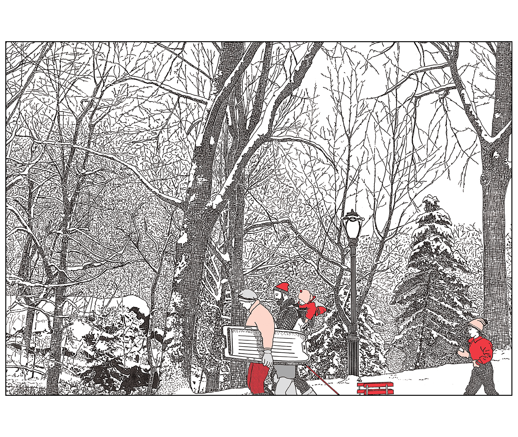 National Park Christmas Cards Christmas Card no14 Winter In The Park II ⋆ IPV Studio