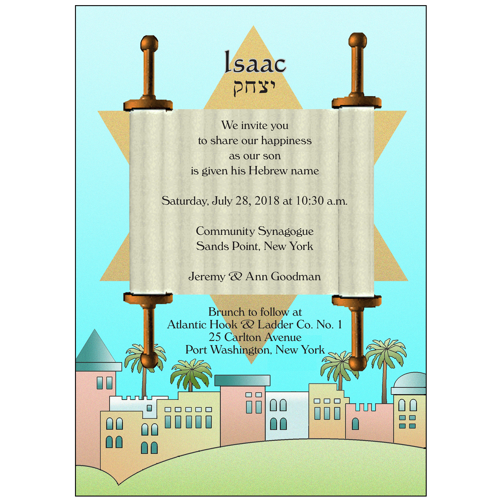 Baby Naming Invitation, Style BN03 ⋆ IPV Studio