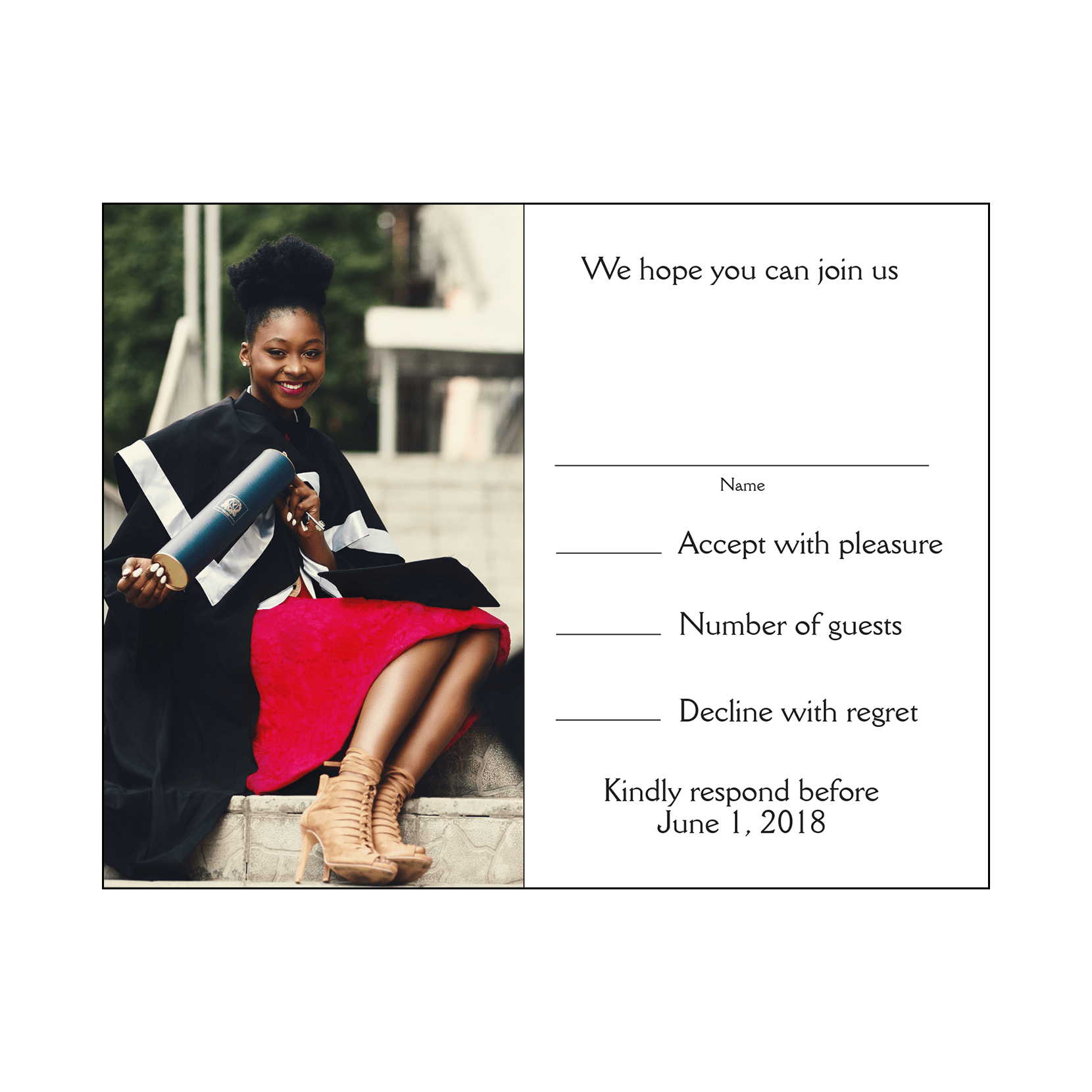 Graduation Party Invitation Style 01b ⋆ IPV Studio