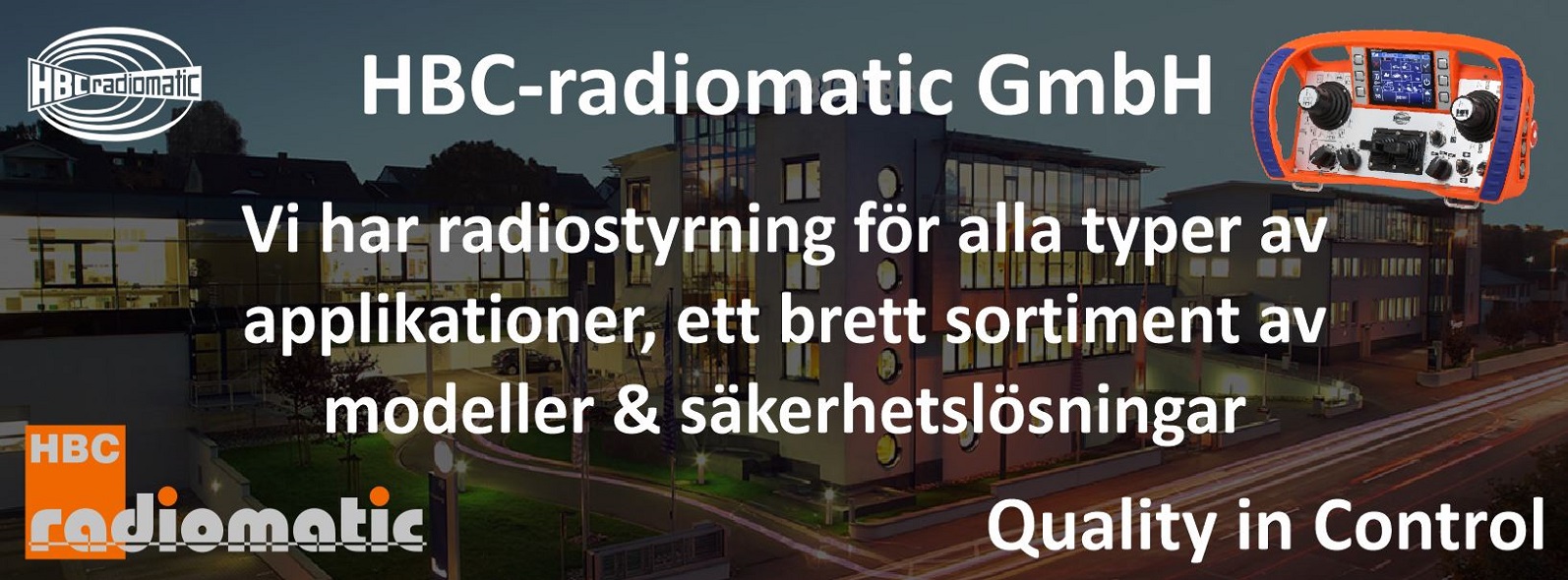 Industrial Radio Control AB Radiostyrningar med säkerhet i focus