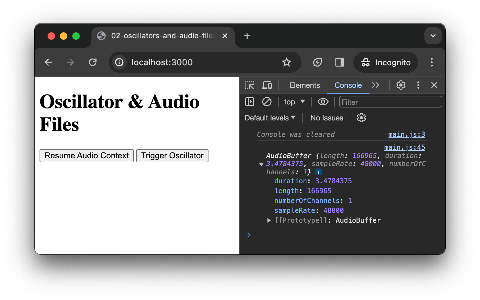 Oscillators and Audio Files  Audio Tutorials