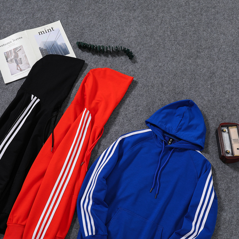 Irder fashion good fabric three bars work jacket hoodies