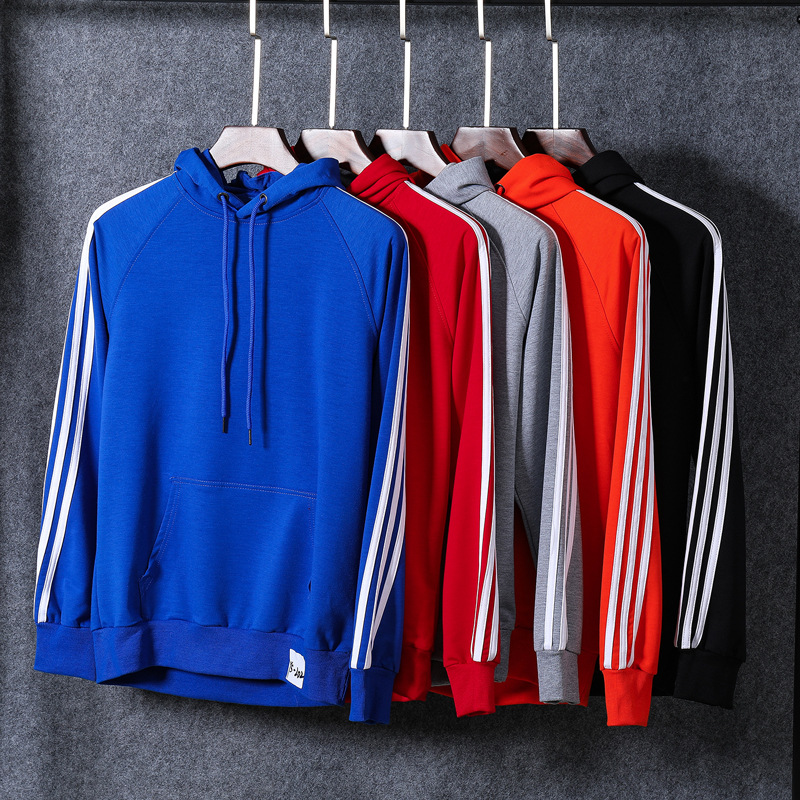 Irder fashion good fabric three bars work jacket hoodies