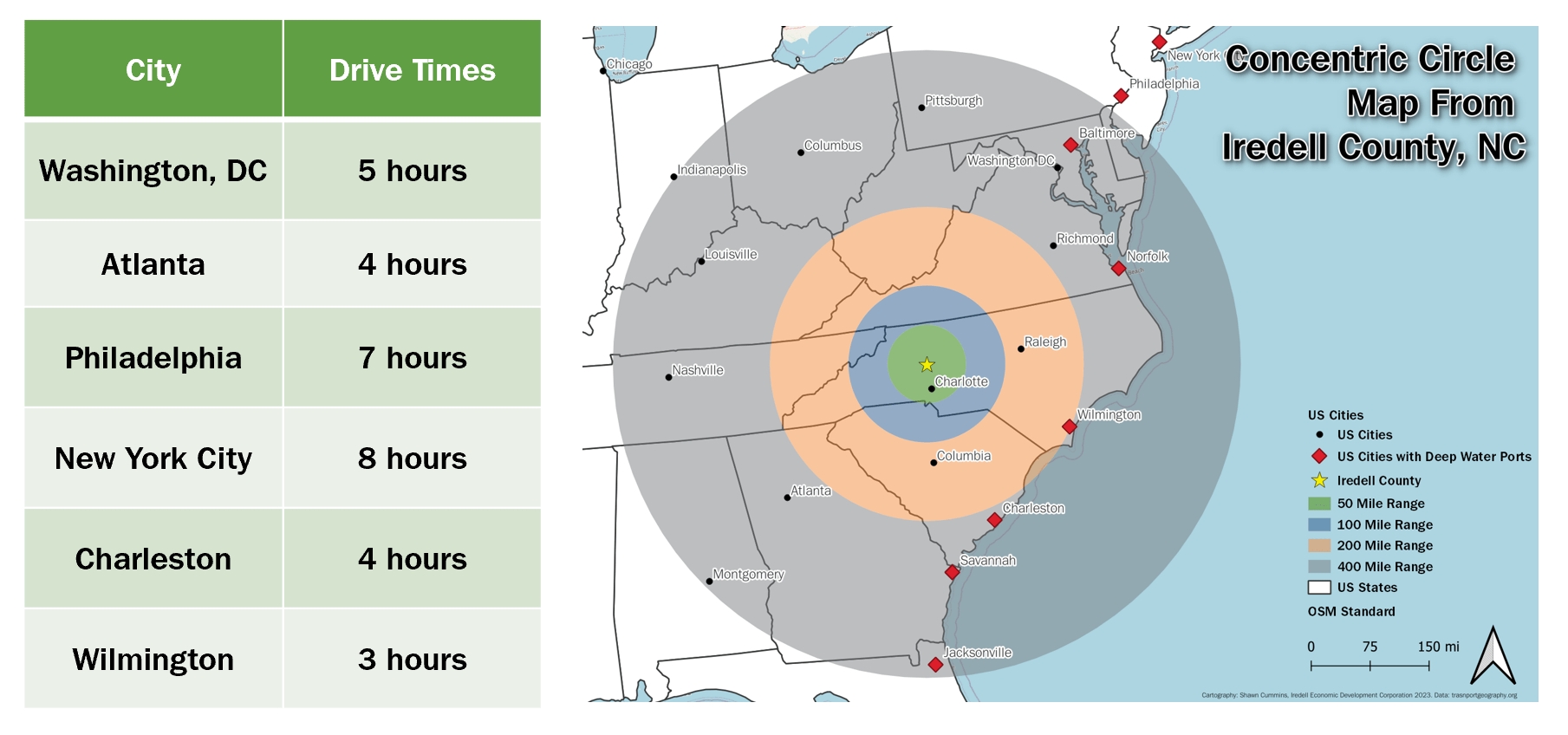 Location Map Iredell EDC