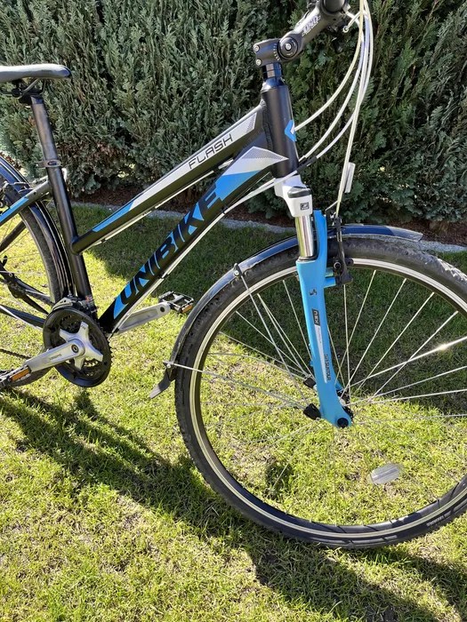 Rower crossowy unibike flash EQ , rama 17, kola 28, niebiesko czarny Rybnik • OLX.pl