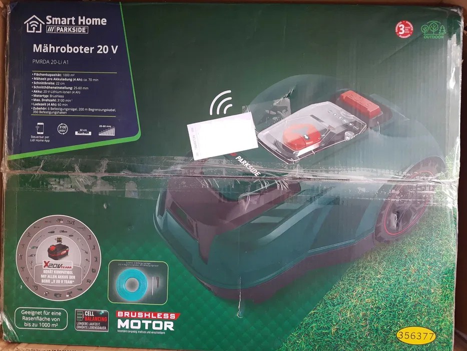 Robot koszący Parkside PMRDA 20-Li A1 z apka 1000m2 NOWY gwarancja