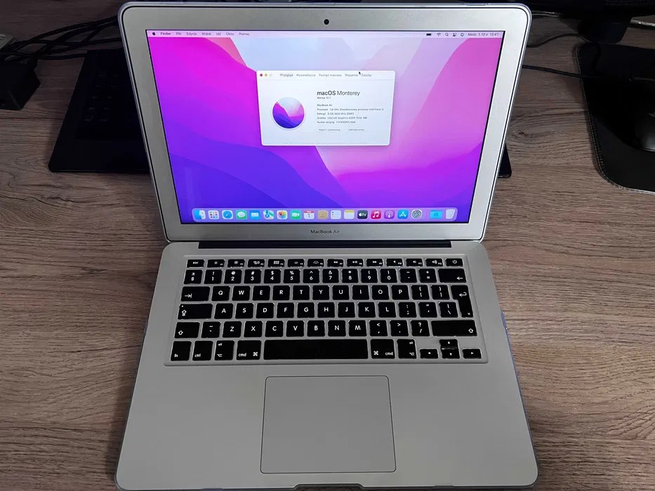 Macbook Air A1466 dysk 480GB +MagicMouse oryginał super stan i zestaw