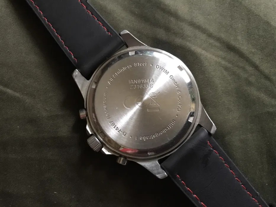 Массивный немецкий хронограф OWIM Neckarsulm D-74167. Оригинал !: 1 500